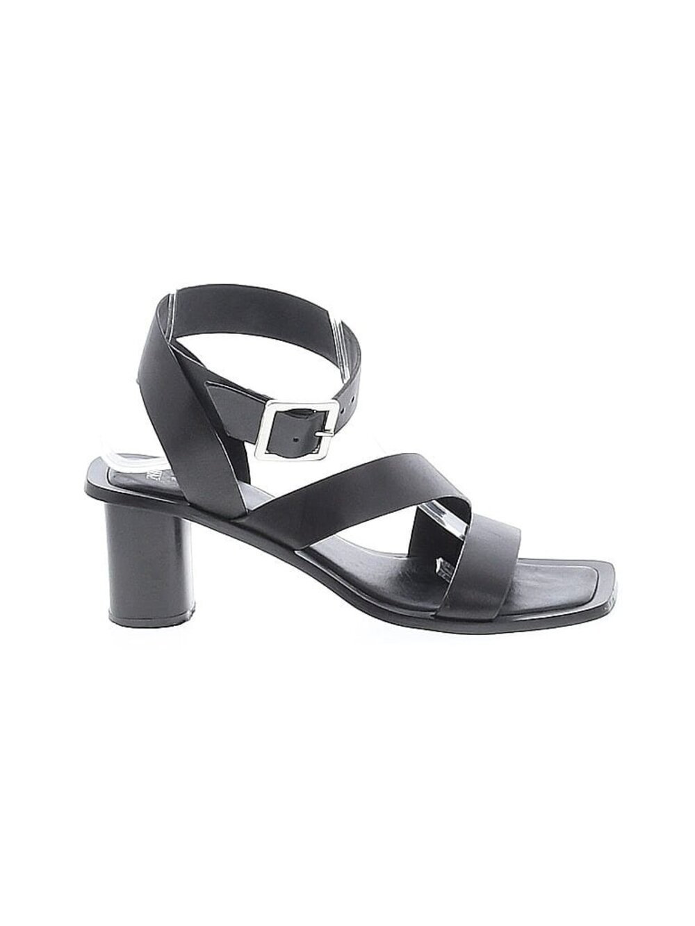 ZARA Leather Strappy Sandal Heels